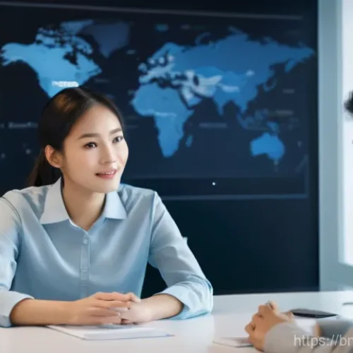 Home 31 통번역사 번역가로서의 가치 - **Prompt:** A professional and empathetic female human translator, in her late 20s, with a warm and ...